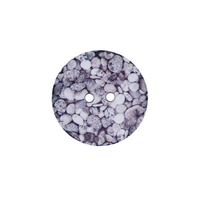 Italian Pebble Printed Coconut Button - 32L/20mm