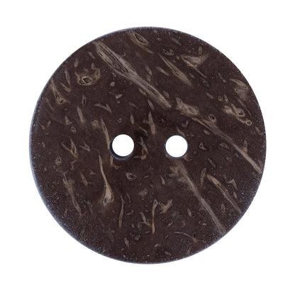 Italian Geometric Printed Coconut Button - 48L/30mm - Detail