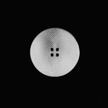 Italian Silver Plated Button - 28L/18mm