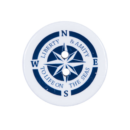 Italian Nautical Coconut Button - 40L/25mm