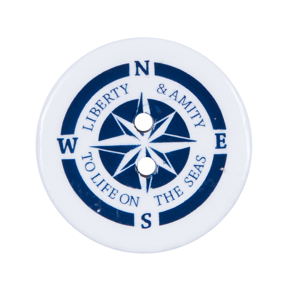 Italian Nautical Coconut Button - 48L/30.5mm