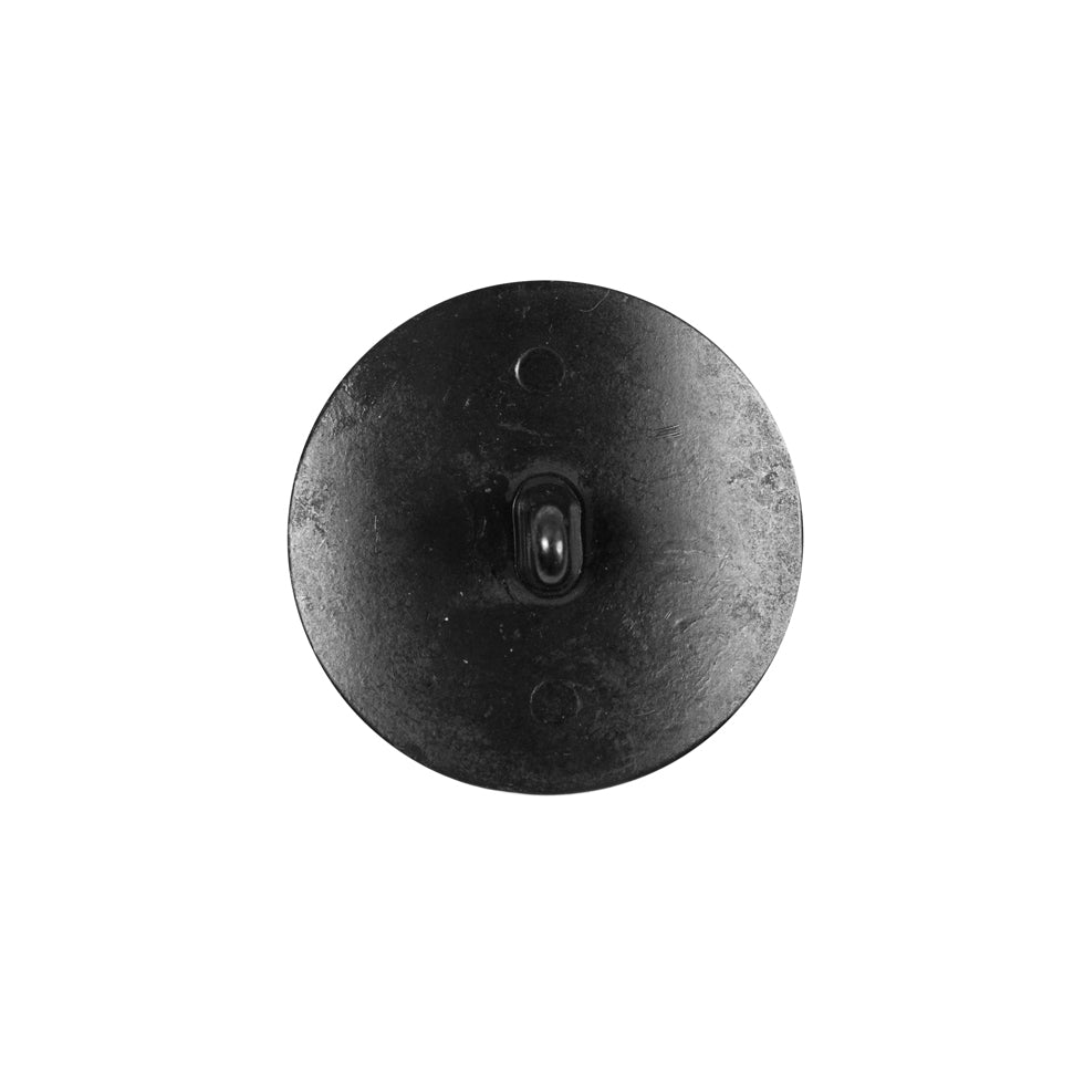 Black Italian Crest Zamac Button - 32L/20mm - Detail