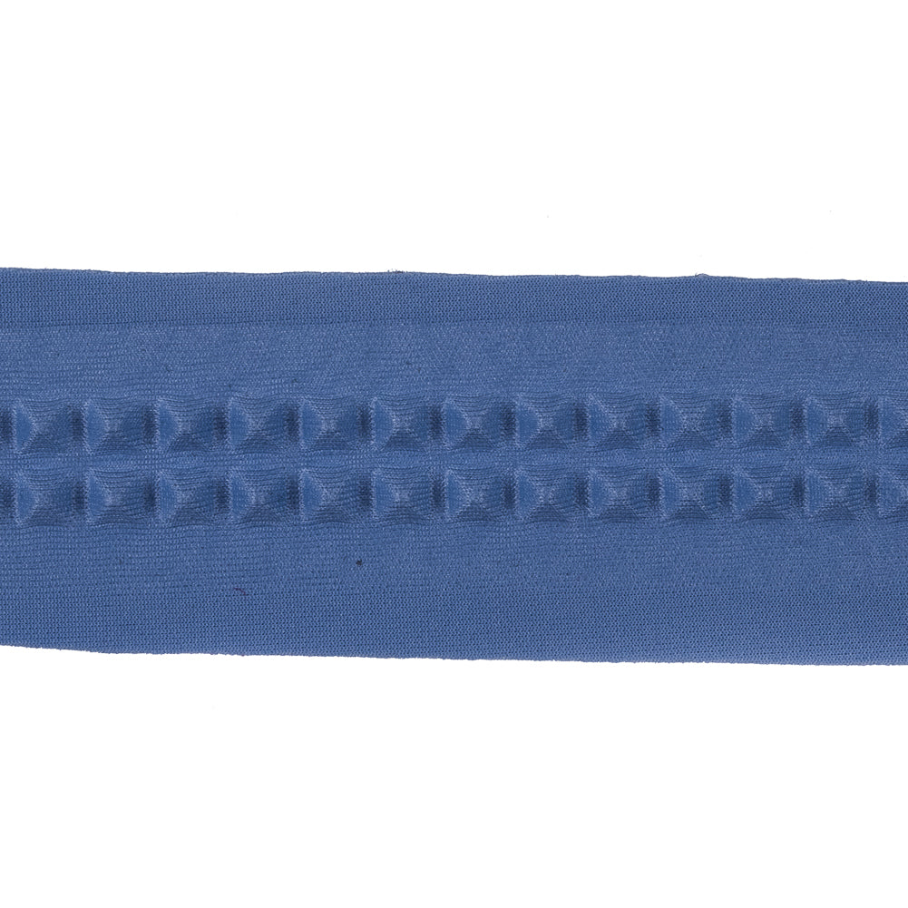 Italian Lilac Stud Embossed Double Knit Trim - 1" Detail