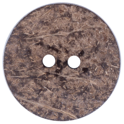 Italian Blue and White Coconut Button - 64L/40mm - Detail