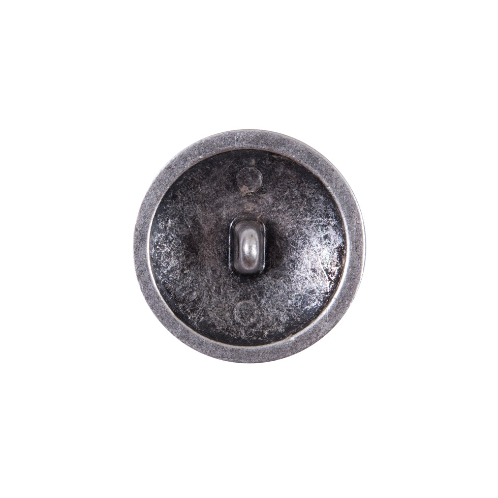 Italian Silver Zamac Button - 32L/20mm Detail