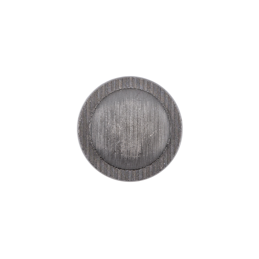 Italian Silver Plated Shank-Back Button - 24L/15mm