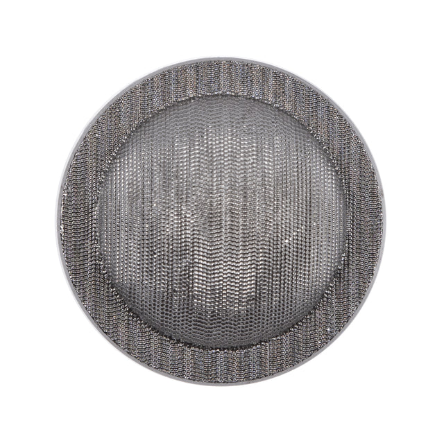 Italian Silver Plated Shank-Back Button - 44L/28mm