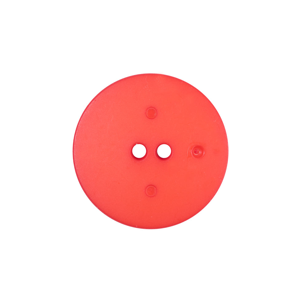 Italian Red Textural Plastic Button - 36L/23mm - Detail