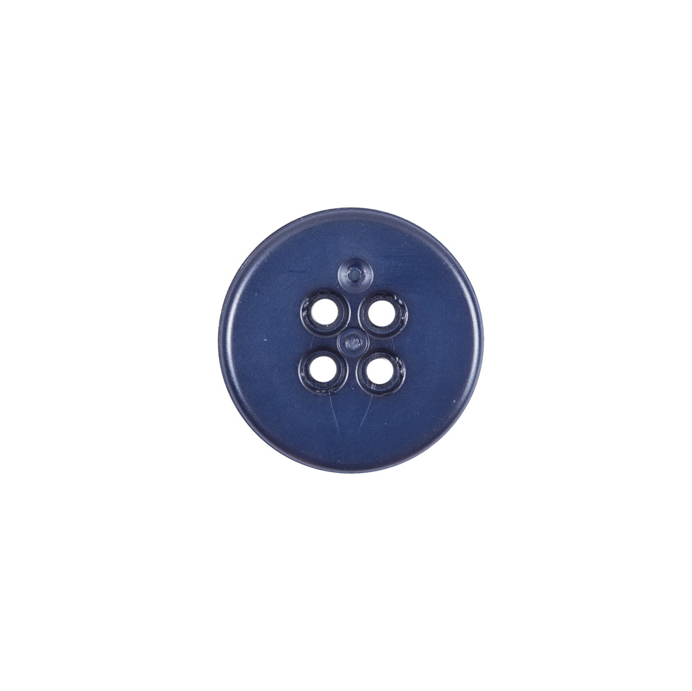 Italian Navy and White Plastic Button - 24L/15mm Detail