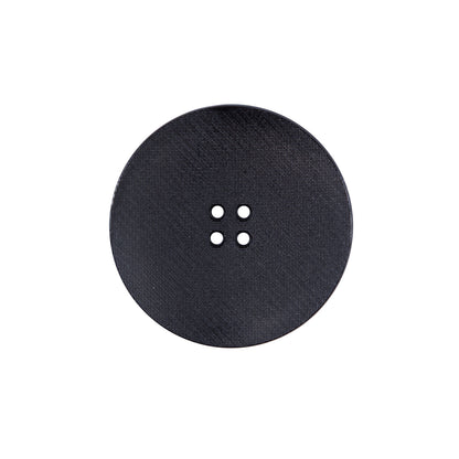 Italian Black Plated Button - 36L/23mm