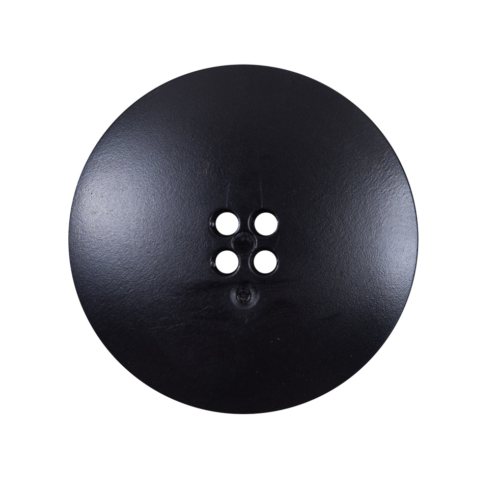 Italian Black Plated Button - 44L/28mm Detail
