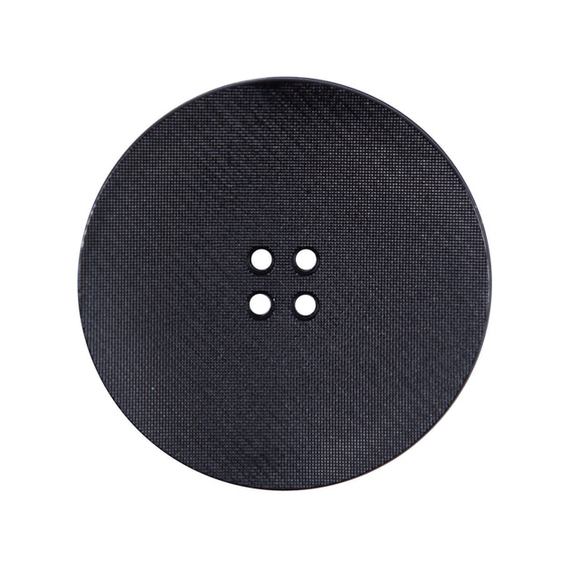 Italian Black Plated Button - 44L/28mm