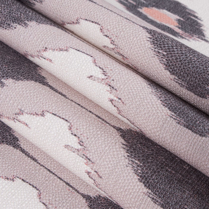 Beige/Stone Ikat Upholstery Canvas Folded
