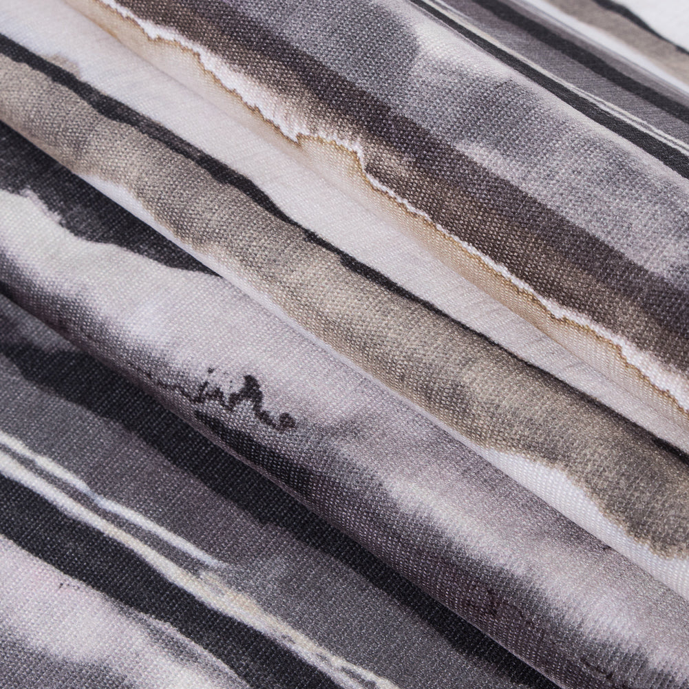 Smoke Watercolor Print on a Polyester Woven - Folded