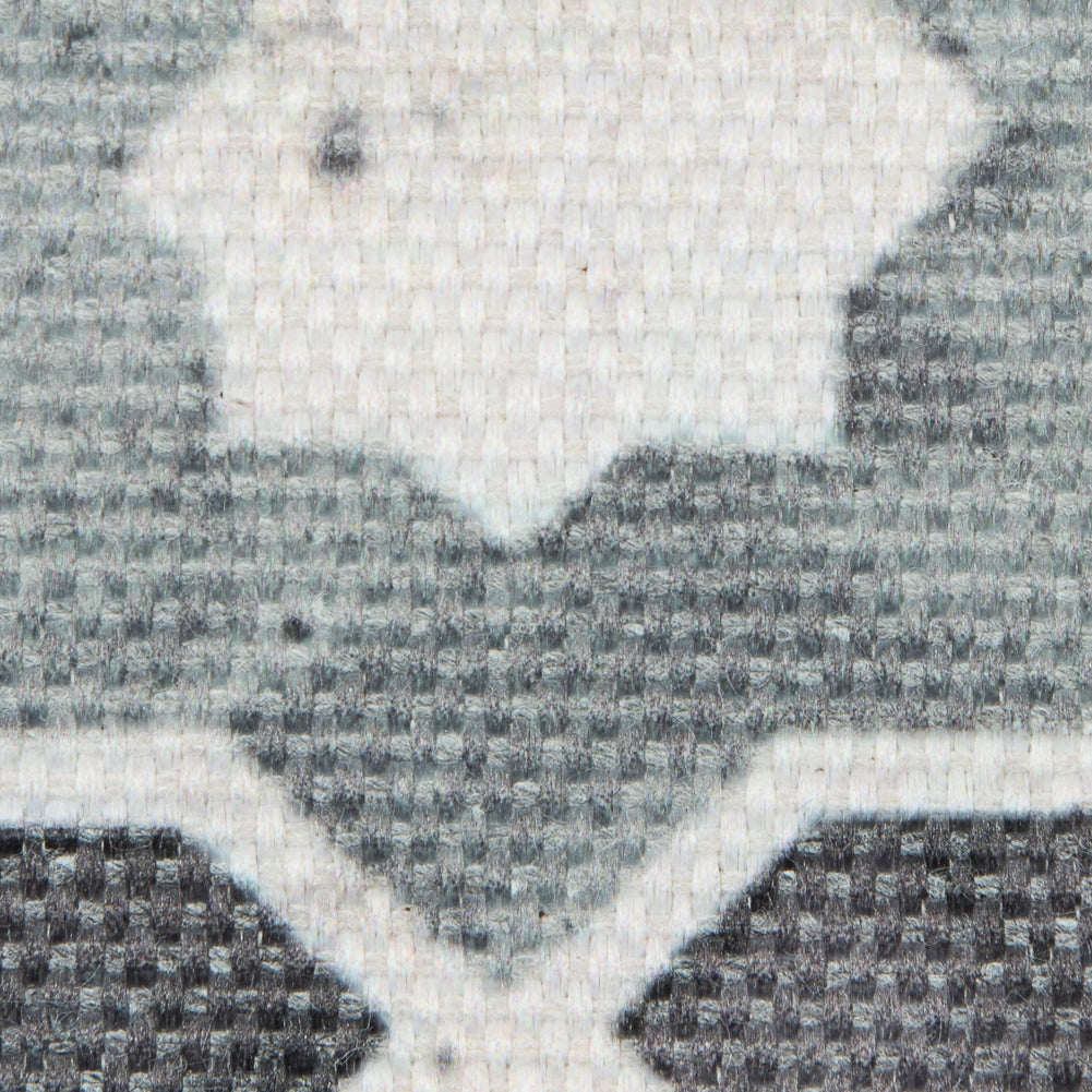 Stone Geometric Floral Outdoor Canvas - Detail