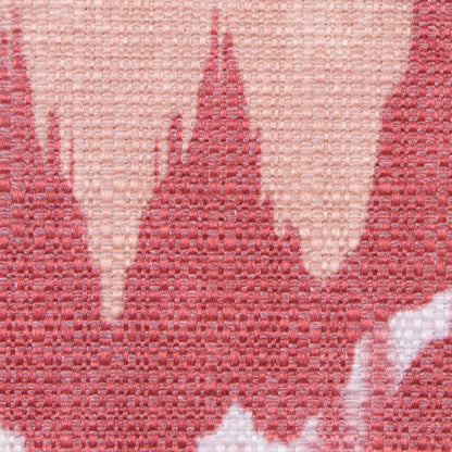 Rust Abstract Printed Upholstery Canvas Detail