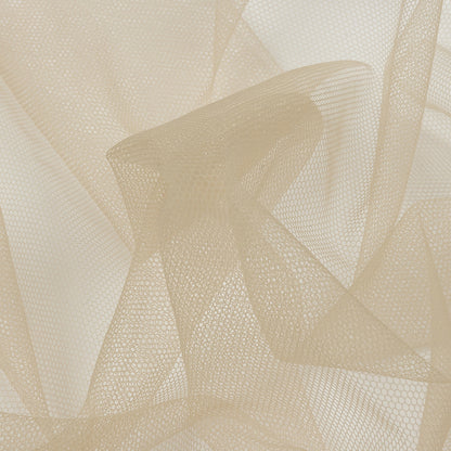 Hazelnut Leonardo Soft Nylon Tulle - Folded