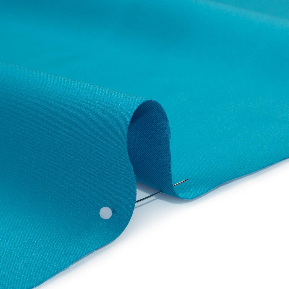 Polyester Satin - Baja Turquoise - Reverie Collection - Detail