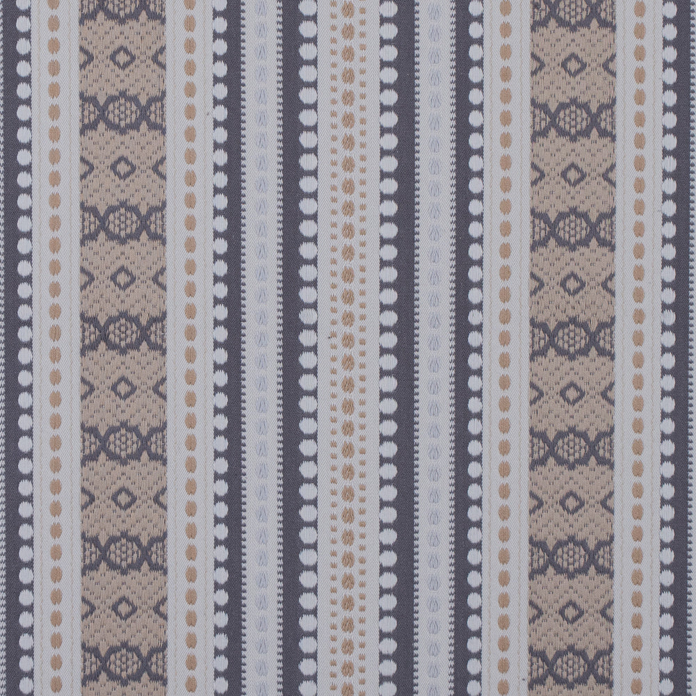 Dusk Tribal Striped Cotton Woven