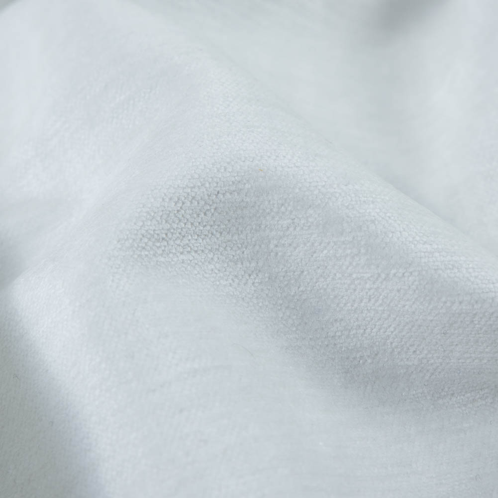 White Solid Chenille - Detail