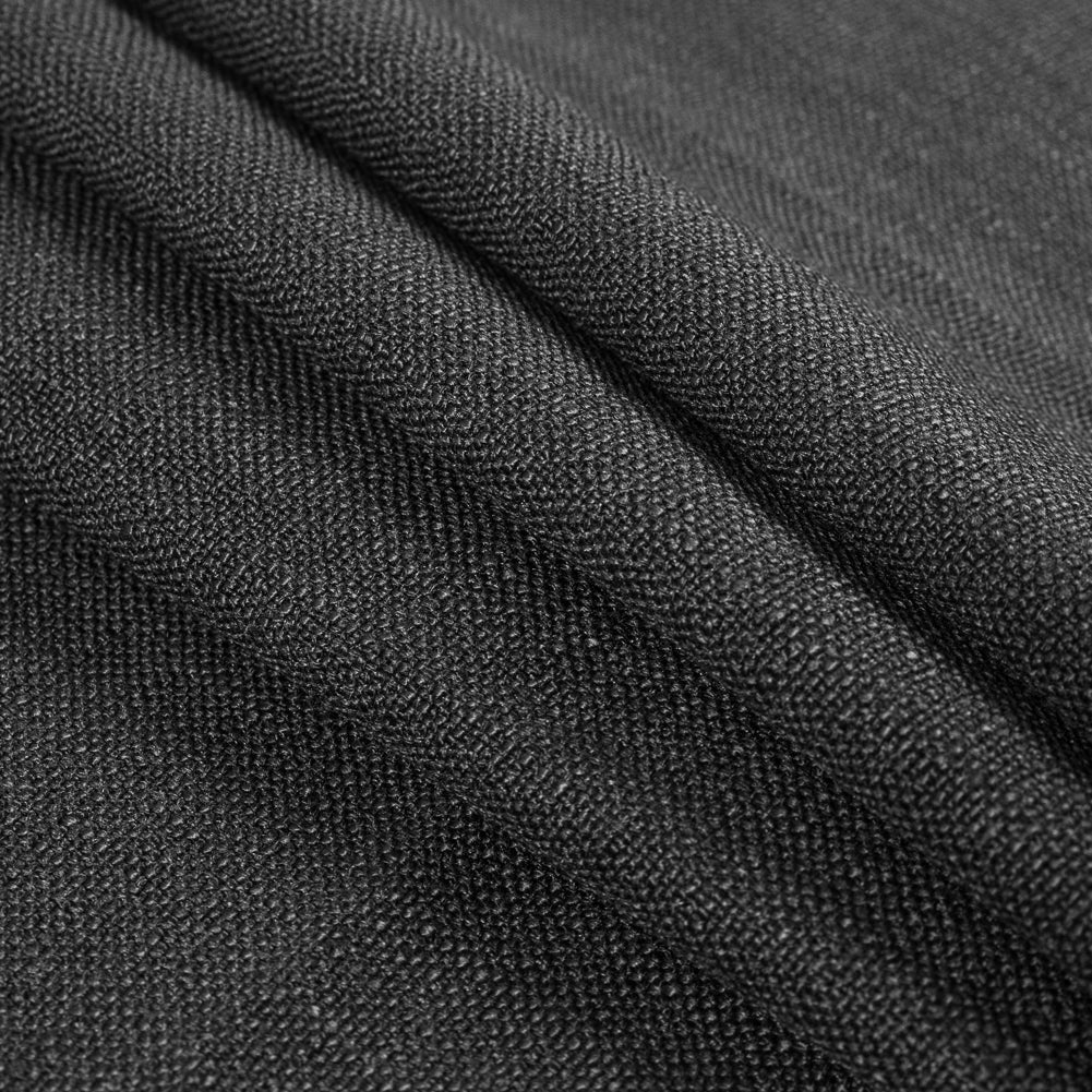 Ebony South Pacific Linen Blend - Folded
