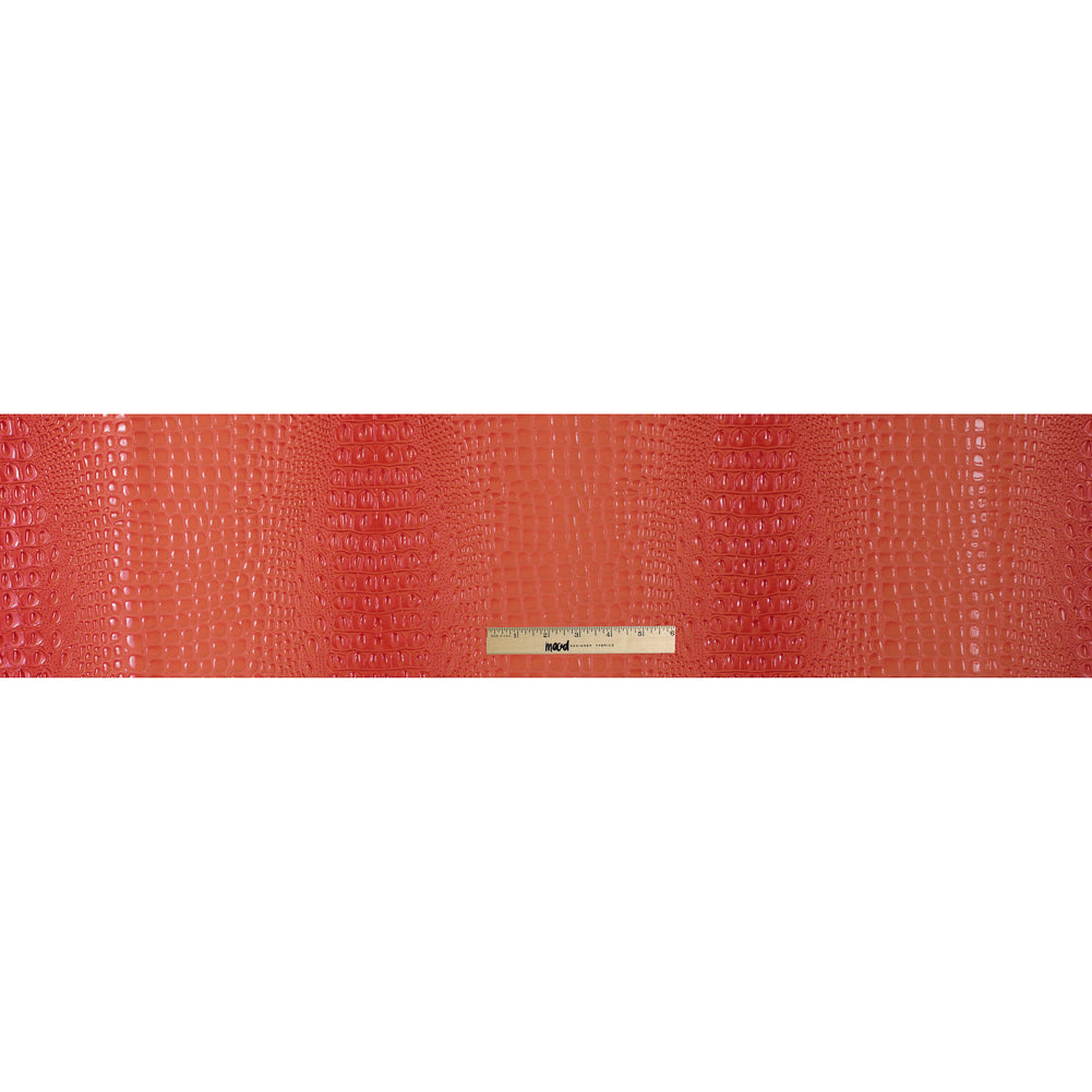 Orange Crocodile Vinyl - Folded