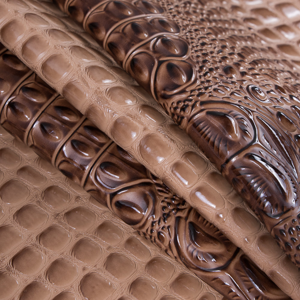 Chocolate Crocodile Vinyl Folded