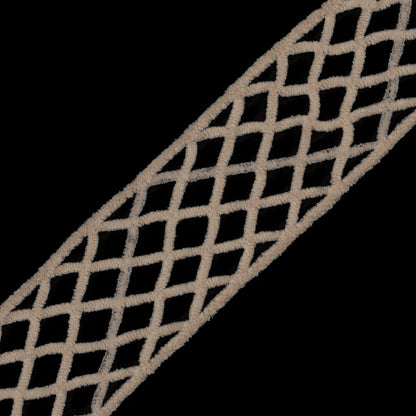 Champagne Criss Cross Chenille Trim - 2 - Detail