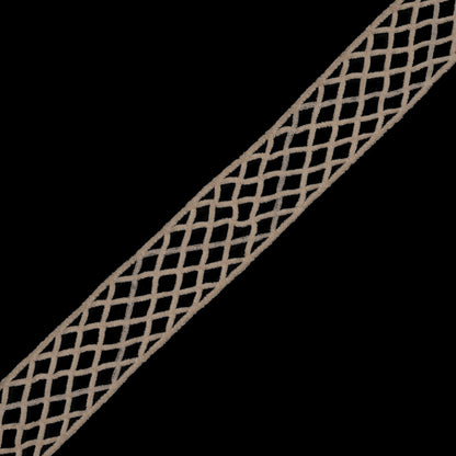 Champagne Criss Cross Chenille Trim - 2