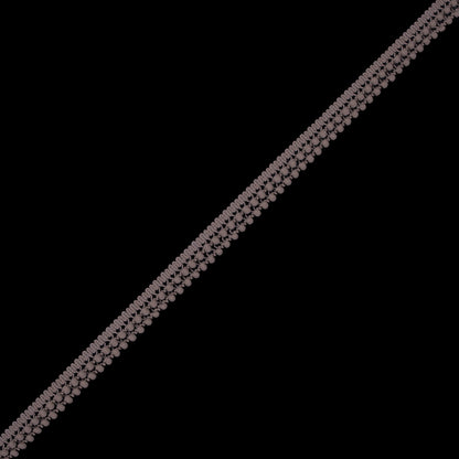 European Beige Two Row Mini Pom Pom Trim