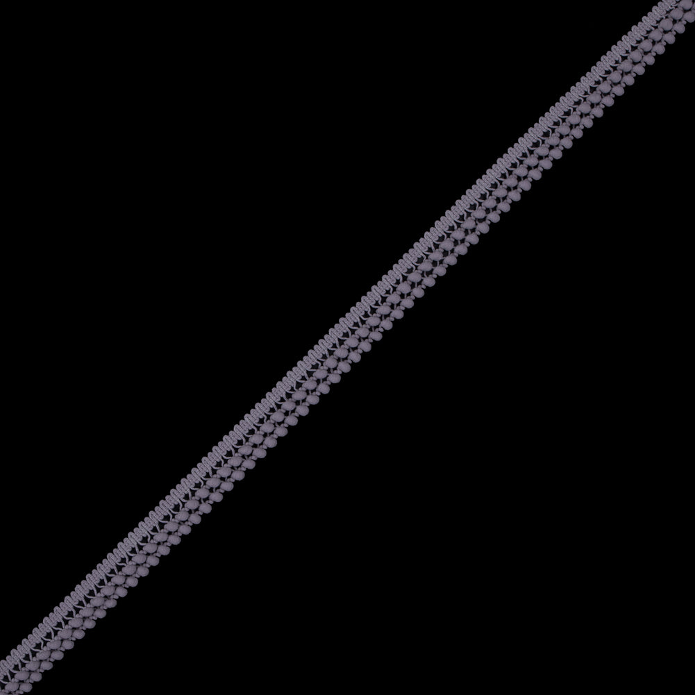 Light Silver Two Row Mini Pom Pom Trim