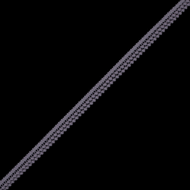 Light Silver Two Row Mini Pom Pom Trim