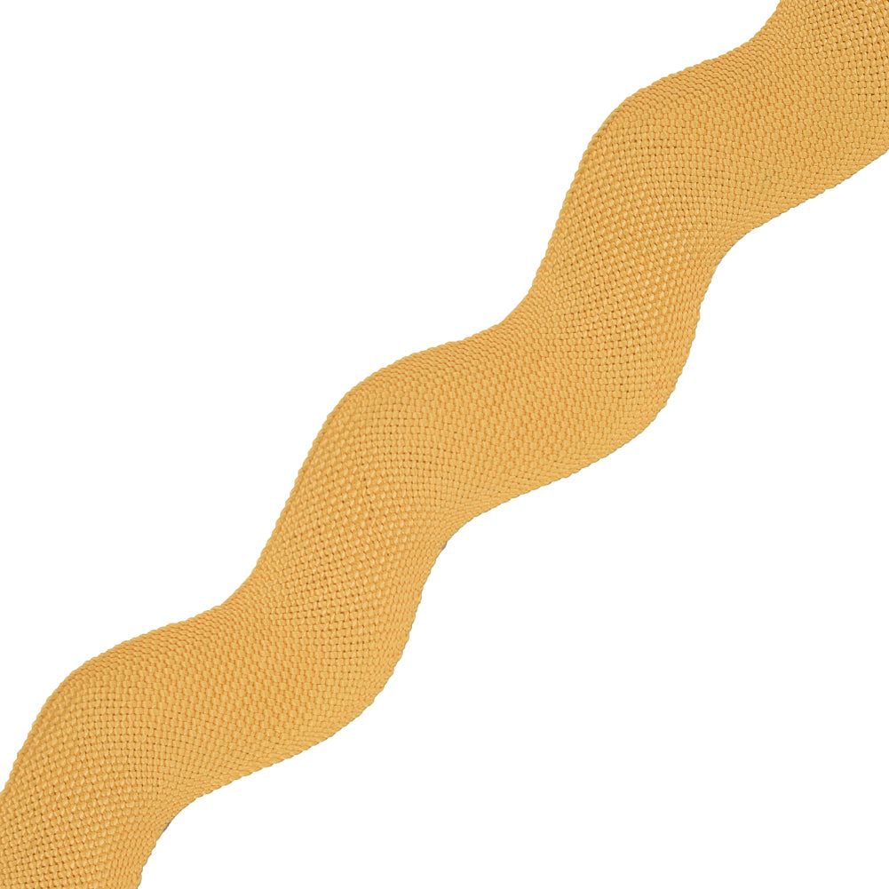 Yellow Woven Jumbo Ric Rac - 2"