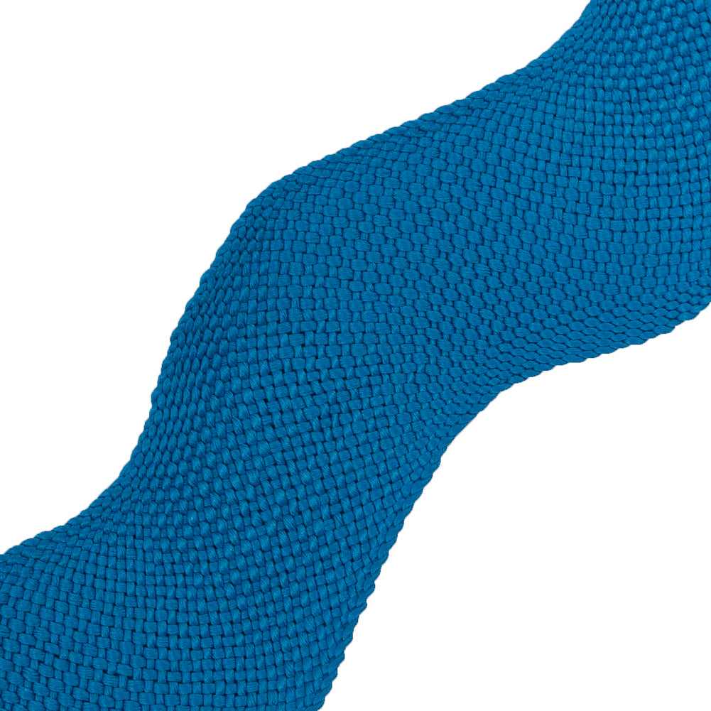 Bright Blue Woven Jumbo Ric Rac - 2" Detail