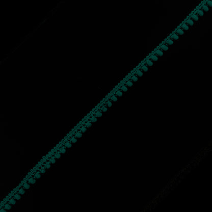 European Forest Single Row Mini Pom Pom Trim