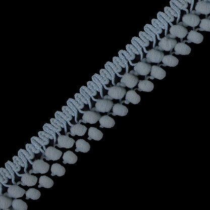 Light Sage Two Row Mini Pom Pom Trim Detail
