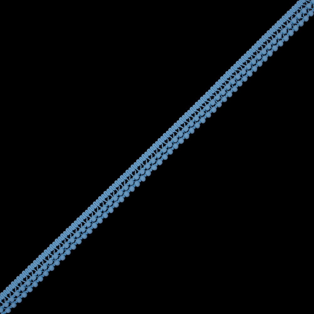 Blue 2 Row Mini Pom Pom Trim - 0.75