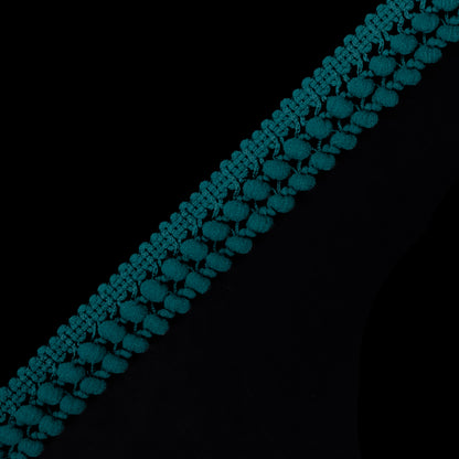 Forest Two Row Mini Pom Pom Trim Detail