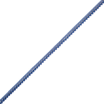 European Navy Single Row Mini Pom Pom Trim