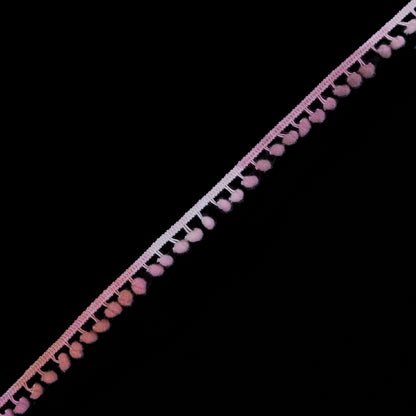 Pink Ombre Pom Pom Trim - 0.375