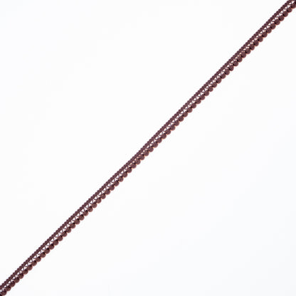 Brown Single Row Mini Pom Pom Trim