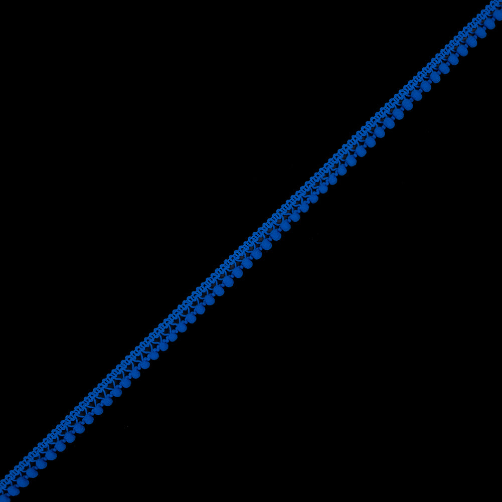 Royal Blue Single Row Mini Pom Pom Trim