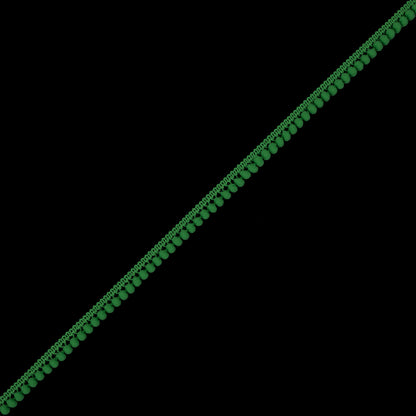 Lime Single Row Mini Pom Pom Trim