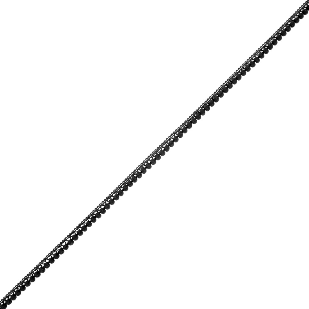 Black Single Row Mini Pom Pom Trim