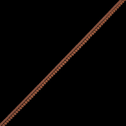 European Pumpkin Single Row Mini Pom Pom Trim