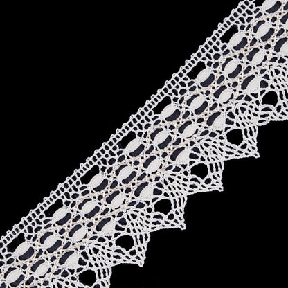 Ivory Crochet Lace Trimming - 2.75