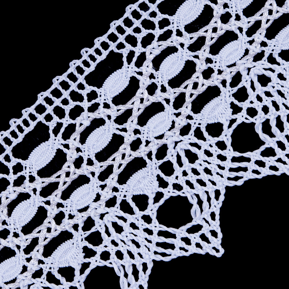 White Crochet Lace Trimming - 2.75 - Detail