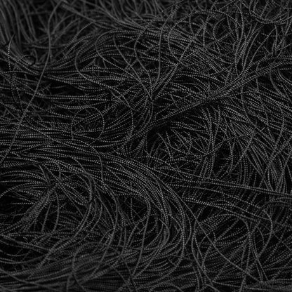 Black European Chainette Fringe Trim - 40 - Detail