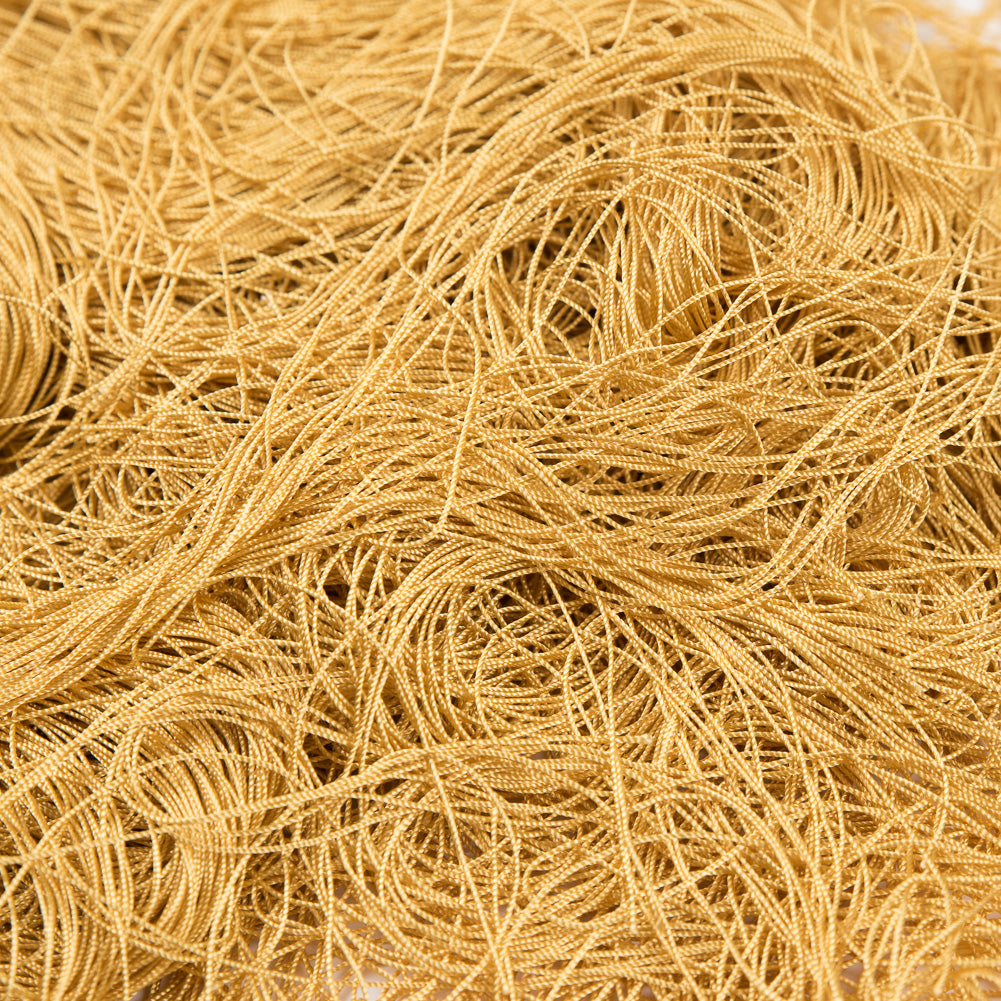 Gold European Chainette Fringe Trim - 40" Detail