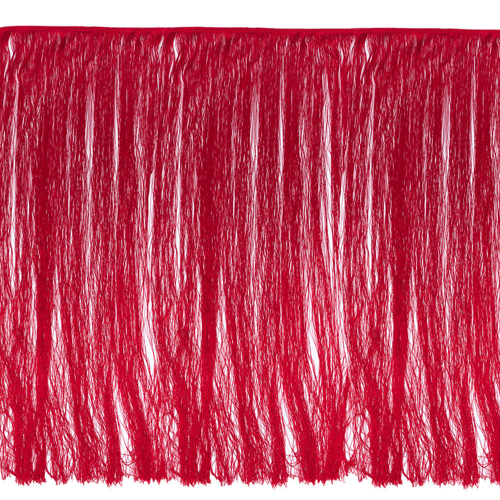 Red European Chainette Fringe Trim - 40